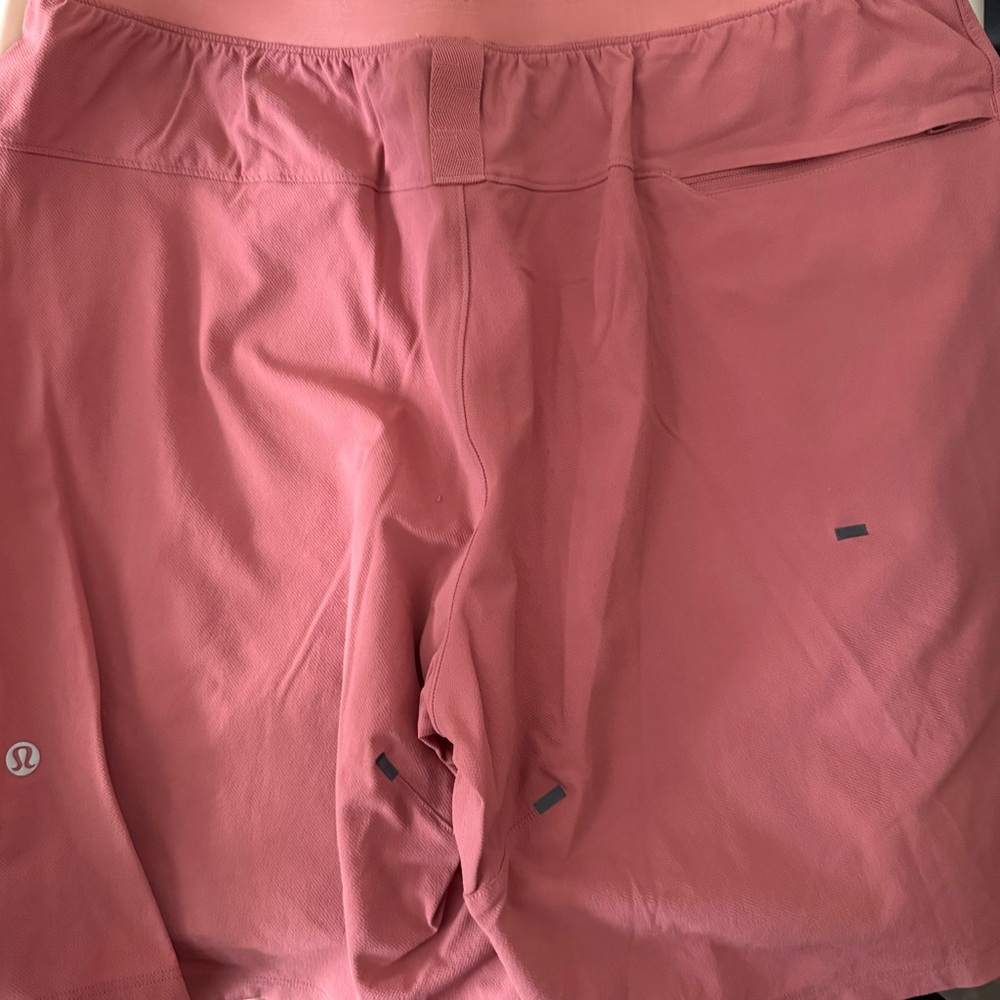 lululemon athletica Men's Athletic Shorts in Dusty Rose/ Coral